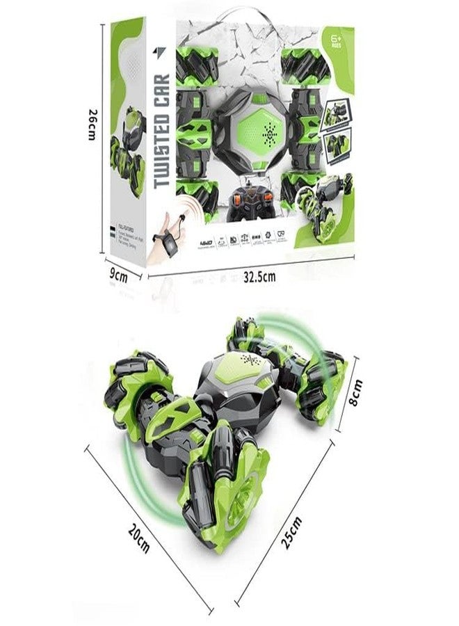 RAHU Stunt Motion Lateral Watch Remote Control car4WD 360 Rotation Climbing Hand Sensor Watch Twisting Vehicle Drift Car with Lights & Music Driving Toy Best for Gifts - - Image 4
